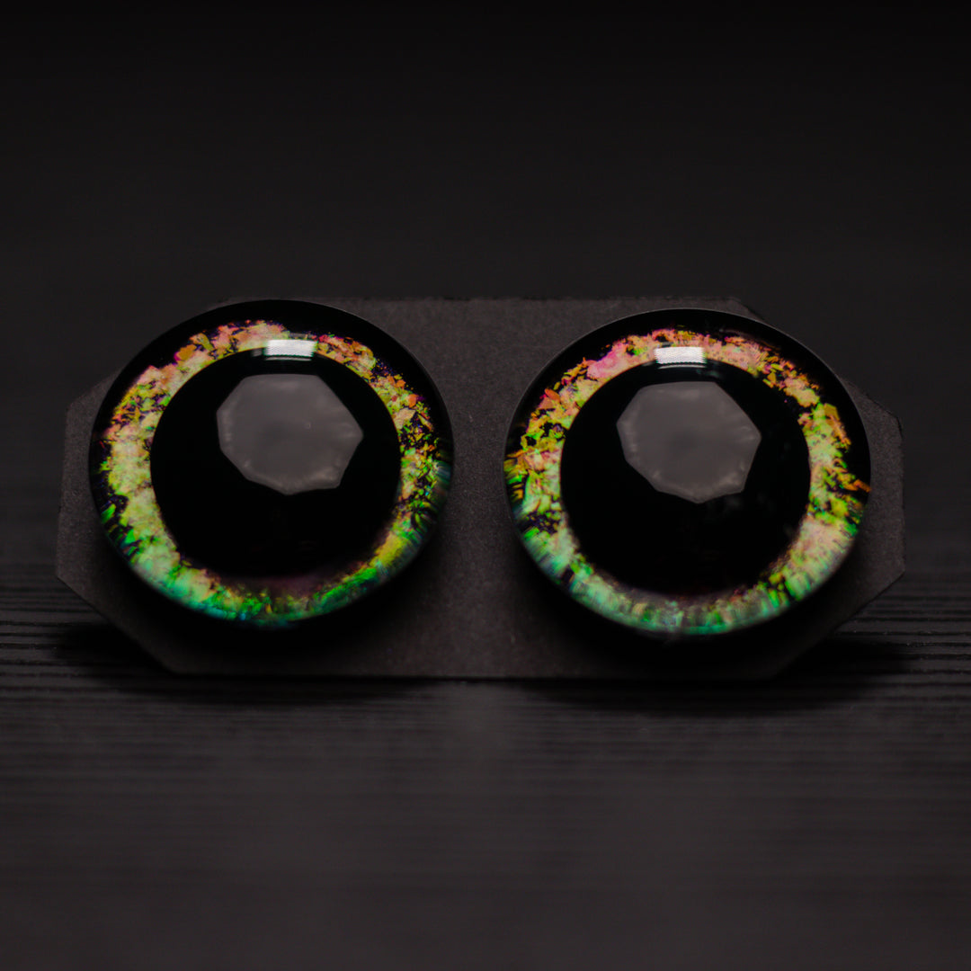 Rosewood safety eyes | Hand-painted