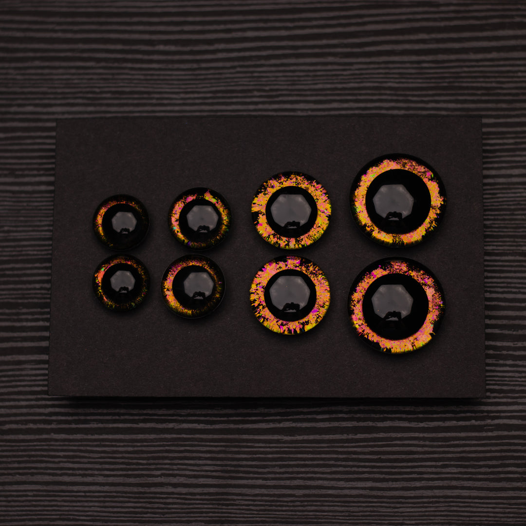 Copper safety eyes | Hand-painted