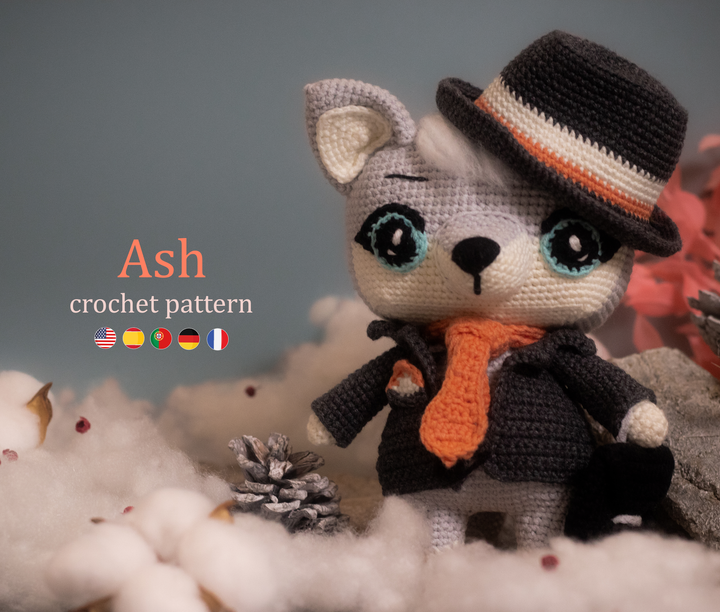 Ash the Wolf • PDF Amigurumi Pattern