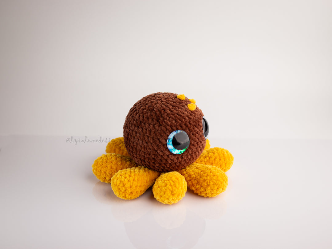 Sunny the Sunflower Octopus • PDF Easy Amigurumi Pattern