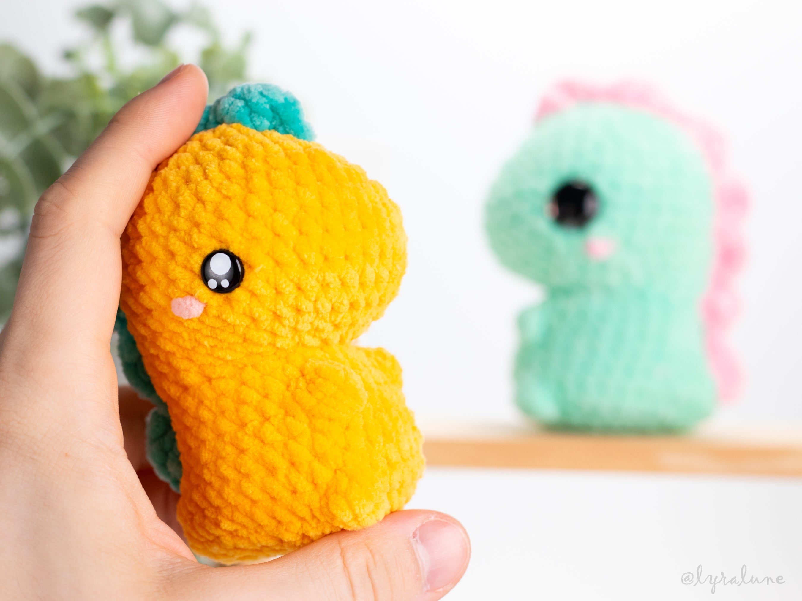 Kawaii plush offers crochet dinosaur bundle