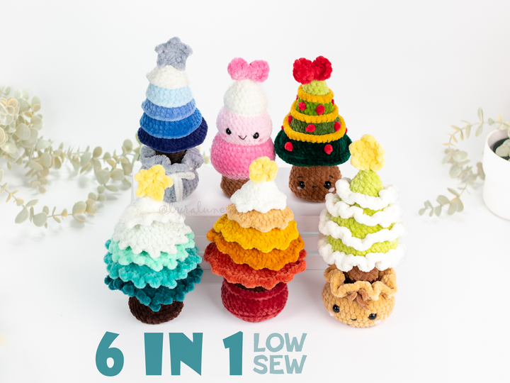 Christmas Trees Bundle • PDF Easy Amigurumi Pattern