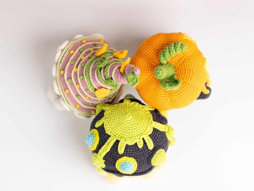 Halloween Mushrooms • PDF Amigurumi Pattern