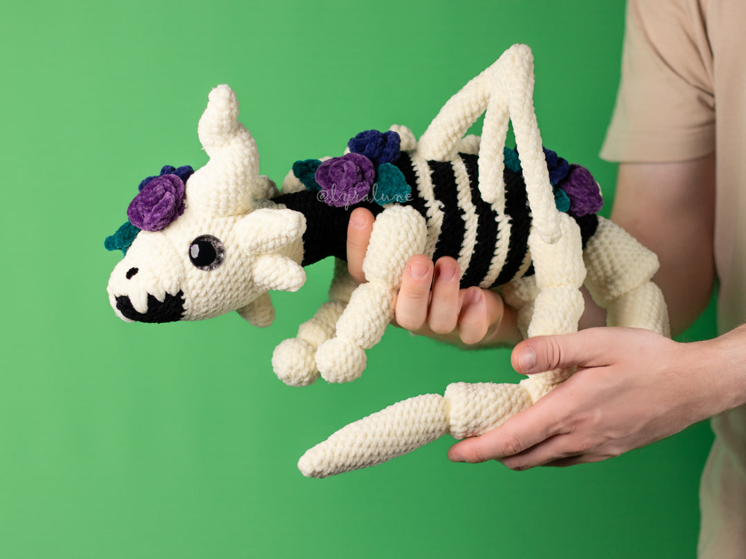 Skeletal Dragon • PDF Easy Amigurumi Pattern