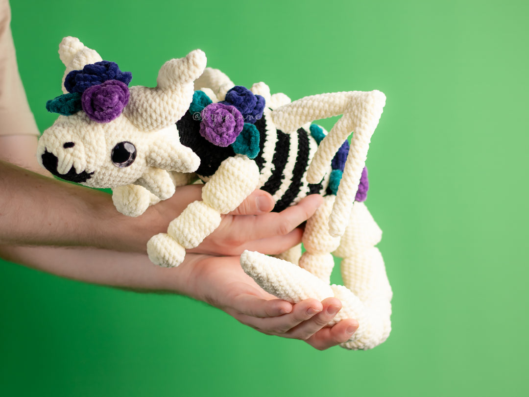 Skeletal Dragon • PDF Easy Amigurumi Pattern