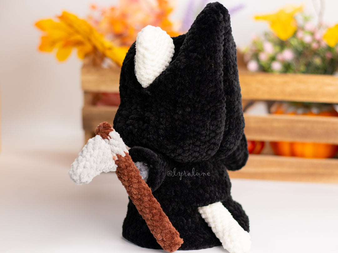 Grim Reaper Kitty • PDF Easy Amigurumi Pattern