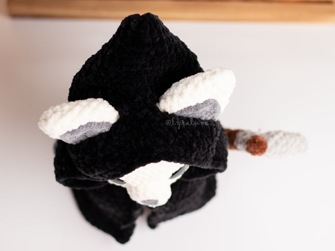 Grim Reaper Kitty • PDF Easy Amigurumi Pattern