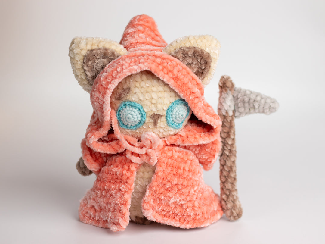 Grim Reaper Kitty • PDF Easy Amigurumi Pattern