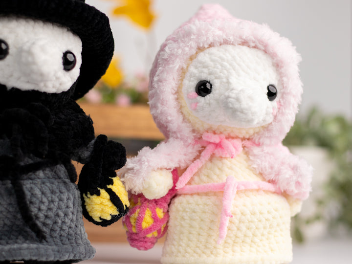 Plague Doctor and Nurse • PDF Easy Amigurumi Pattern