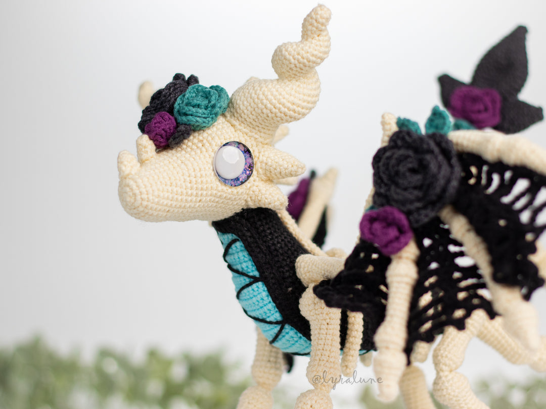 Selene the Skeletal Dragon • PDF Amigurumi Pattern