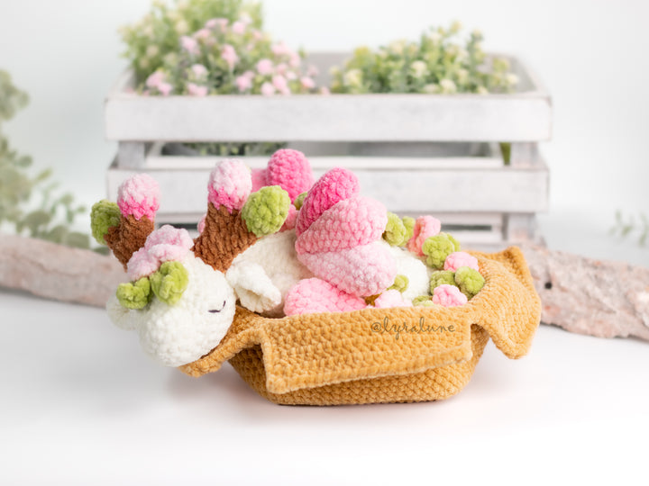 Spring Dragon in a Box • PDF Easy Amigurumi Pattern