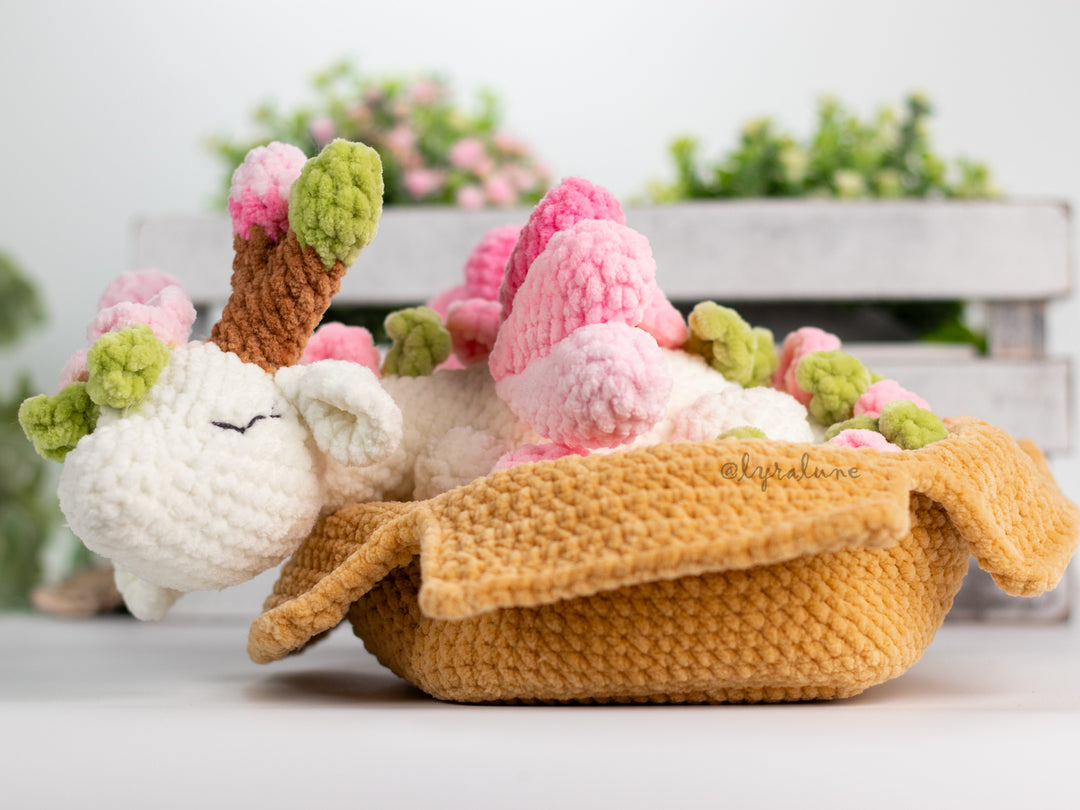 Spring Dragon in a Box • PDF Easy Amigurumi Pattern