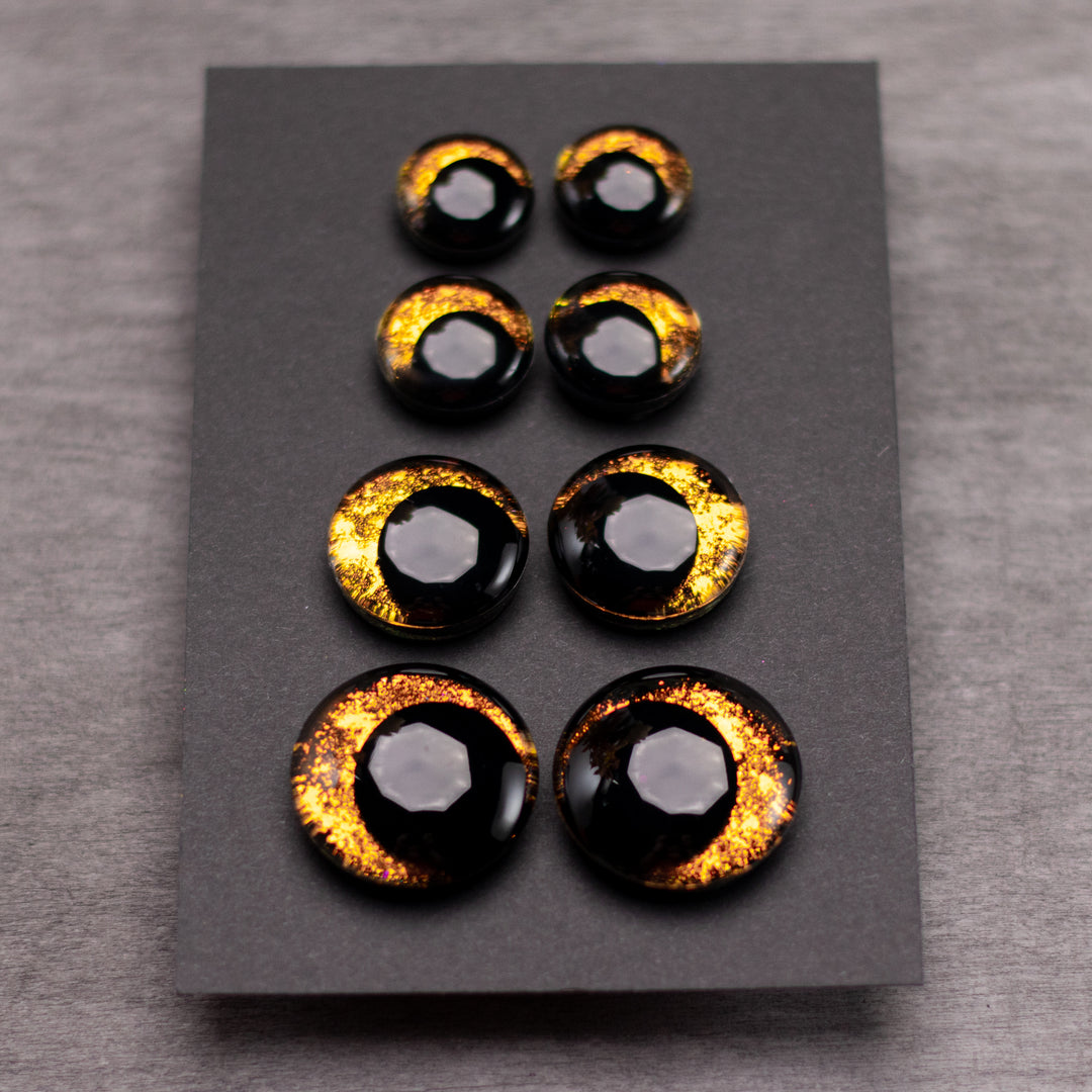 Amber safety eyes | Hand-painted