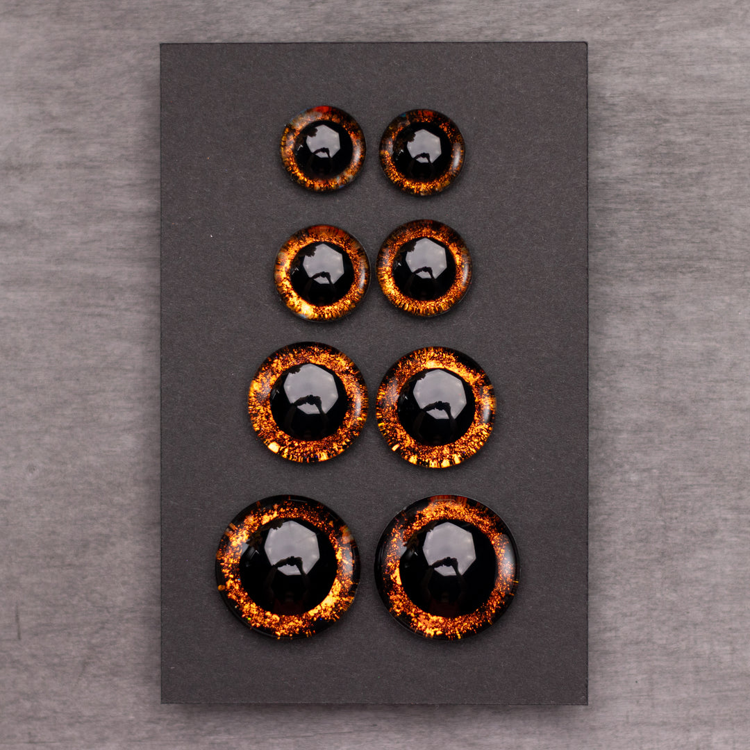 Amber safety eyes | Hand-painted