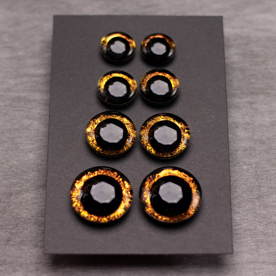 Amber safety eyes | Hand-painted