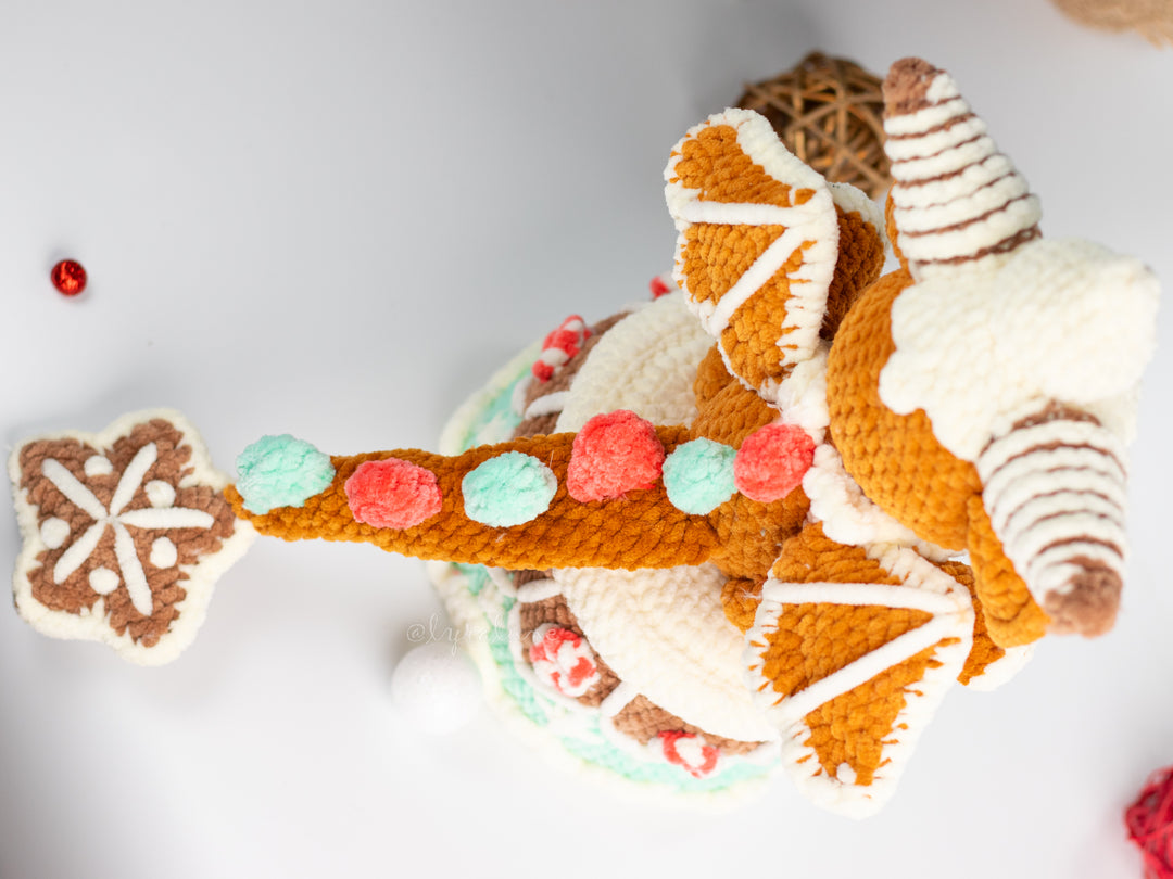 Gingerbread Dragon • PDF Easy Amigurumi Pattern