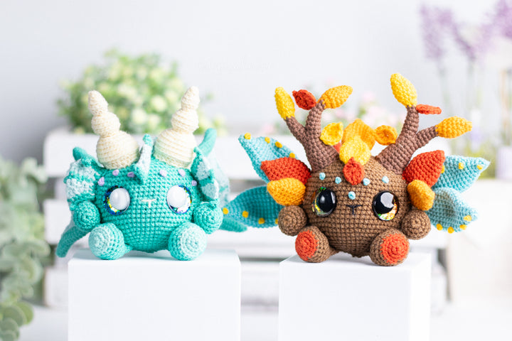 Elemental Dragons Bundle • PDF Amigurumi Pattern