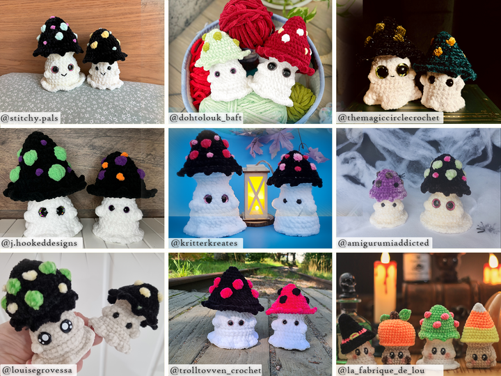 Halloween Spirits Bundle • PDF Easy Amigurumi Pattern