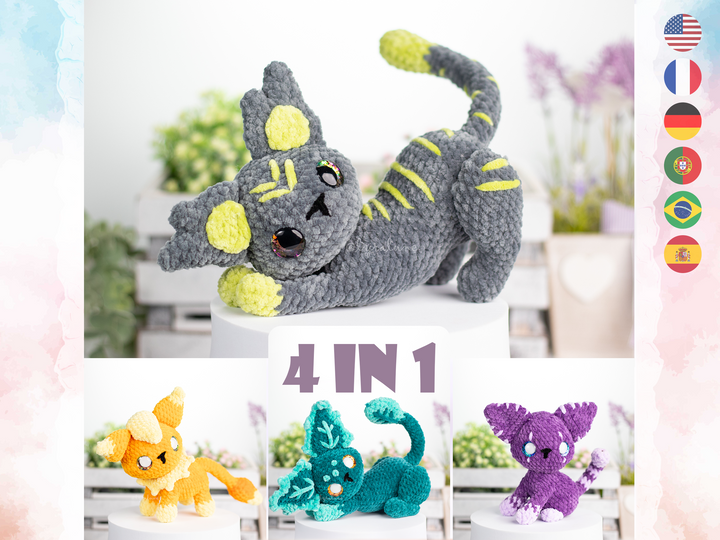 Magicats Bundle • PDF Easy Amigurumi Pattern