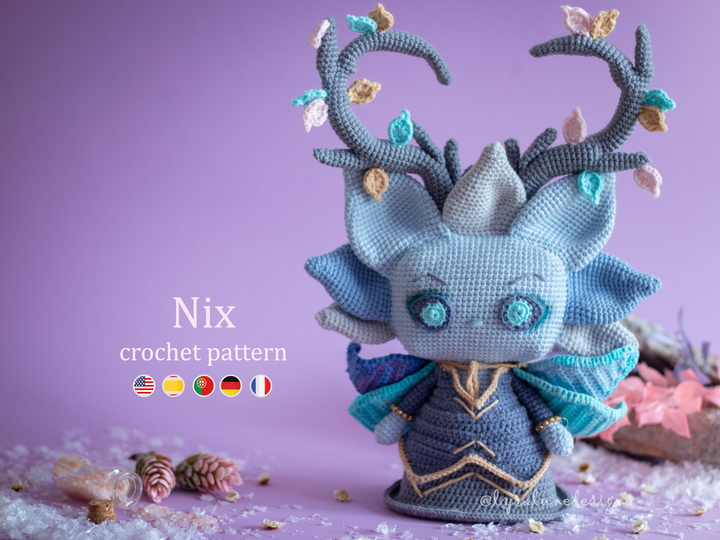 Nix the Winter Fae • PDF Amigurumi Pattern