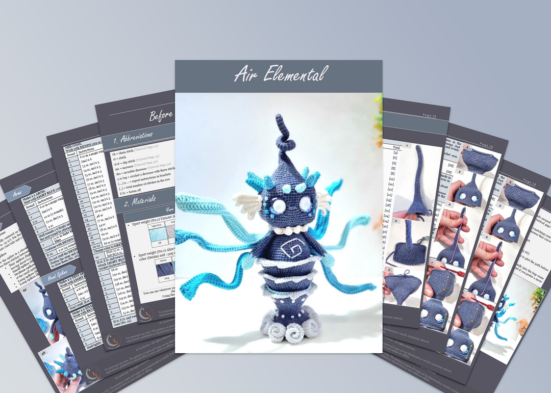 Air Elemental • PDF Amigurumi Pattern