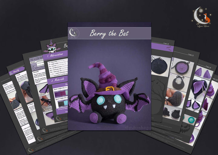 Berry the Bat • PDF Amigurumi Pattern