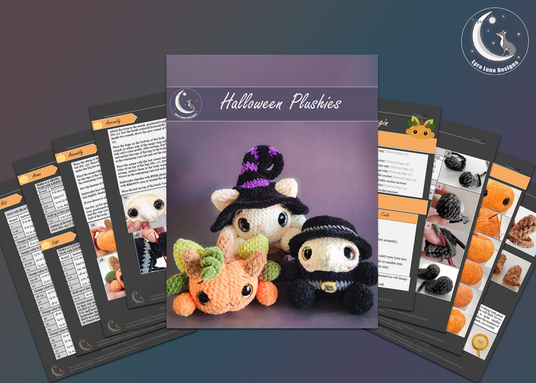 Halloween Plushies • PDF Amigurumi Pattern