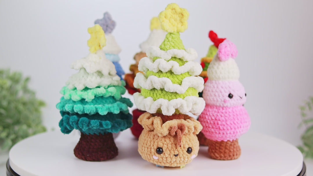 Christmas Trees Bundle • PDF Easy Amigurumi Pattern