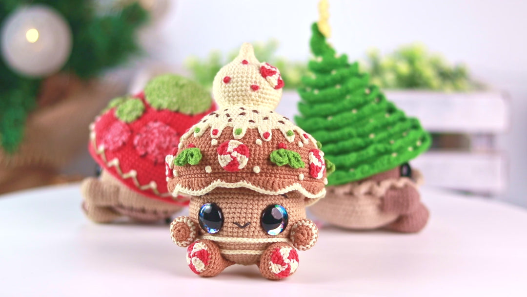 Christmas Mushrooms • PDF Amigurumi Pattern