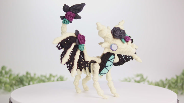 Selene the Skeletal Dragon • PDF Amigurumi Pattern