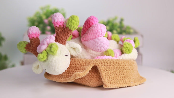 Spring Dragon in a Box • PDF Easy Amigurumi Pattern