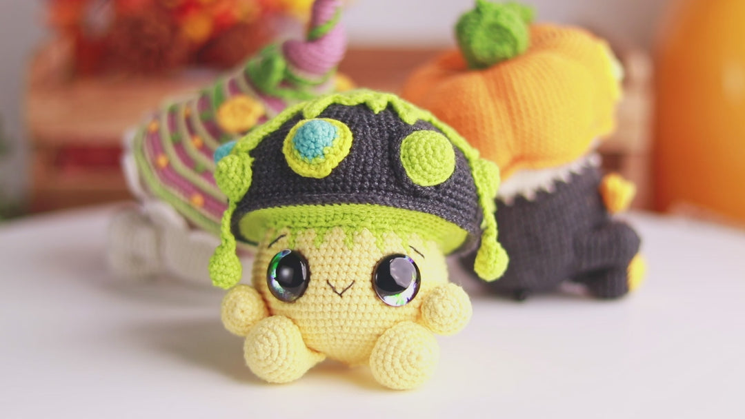 Halloween Mushrooms • PDF Amigurumi Pattern