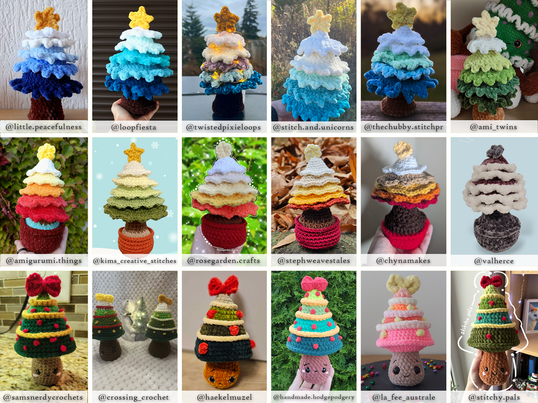 Christmas Trees Bundle • PDF Easy Amigurumi Pattern