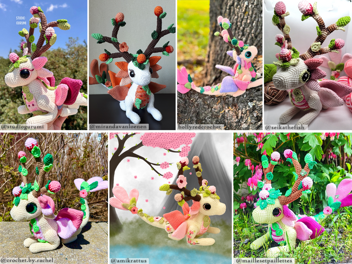 Zephyr the Cherry Blossom • PDF Amigurumi Pattern