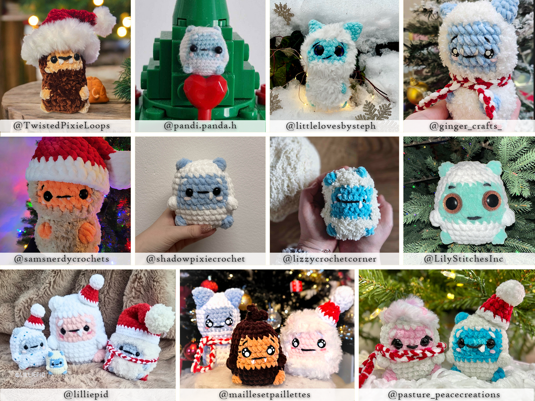 Yeti & Bigfoot • PDF Easy Low Sew Amigurumi Pattern