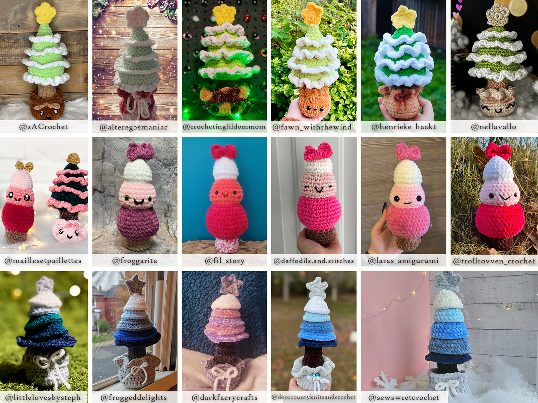 Christmas Trees Bundle • PDF Easy Amigurumi Pattern