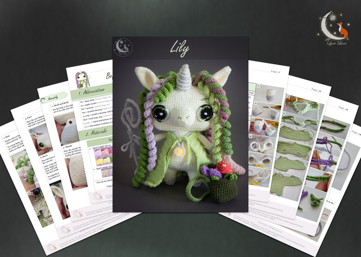 Lily the Unicorn • PDF Amigurumi Pattern