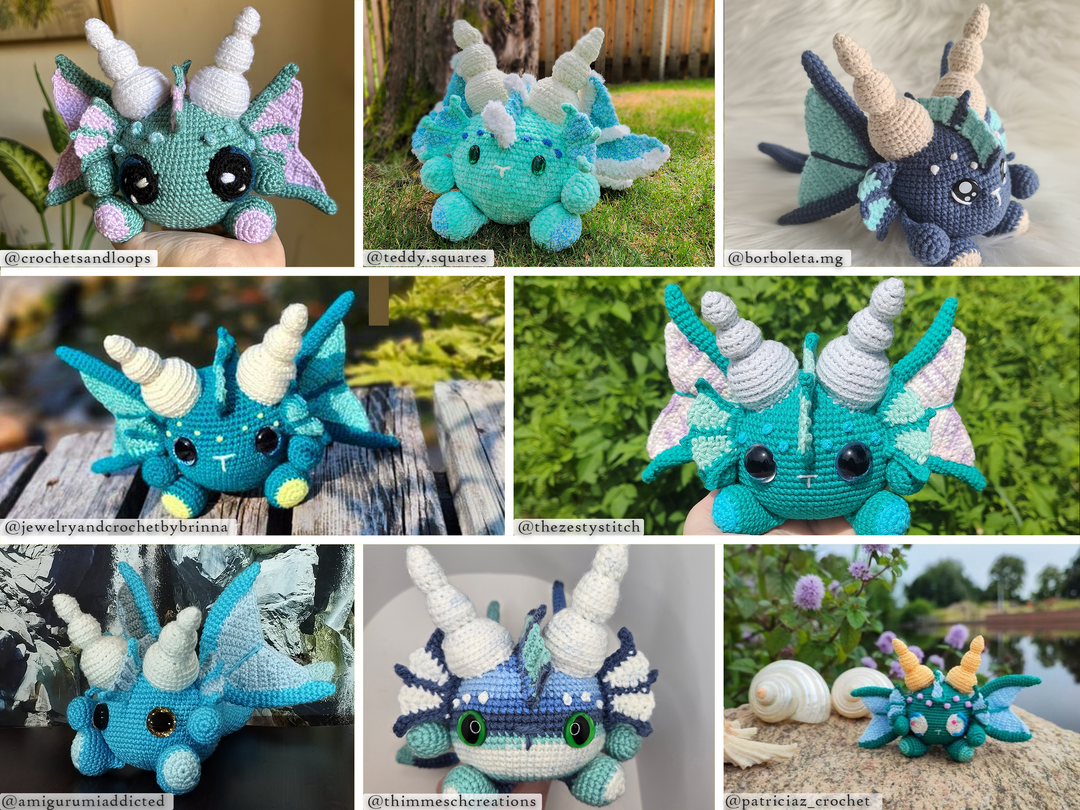 Elemental Dragons Bundle • PDF Amigurumi Pattern